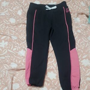 Betsey Johnson Black and Pink Kids Joggers